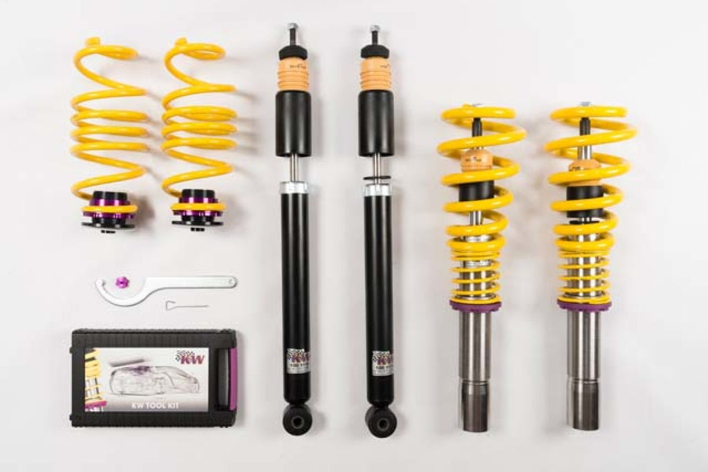 KW Coilover Kit V1 Audi A4 S4 (8K/B8) w/o electronic dampening control Sedan FWD + Quattro - GTR Auto