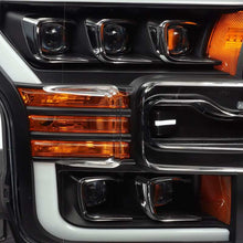 Load image into Gallery viewer, AlphaRex 17-20 Ford Raptor NOVA LED Proj Headlights Plank Style Matte Black w/Activ Light/Seq Signal - GTR Auto