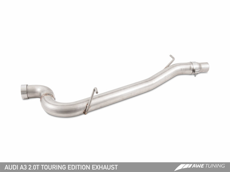 AWE Tuning Audi 8V A3 Touring Edition Exhaust - Dual Outlet Diamond Black 90 mm Tips - GTR Auto