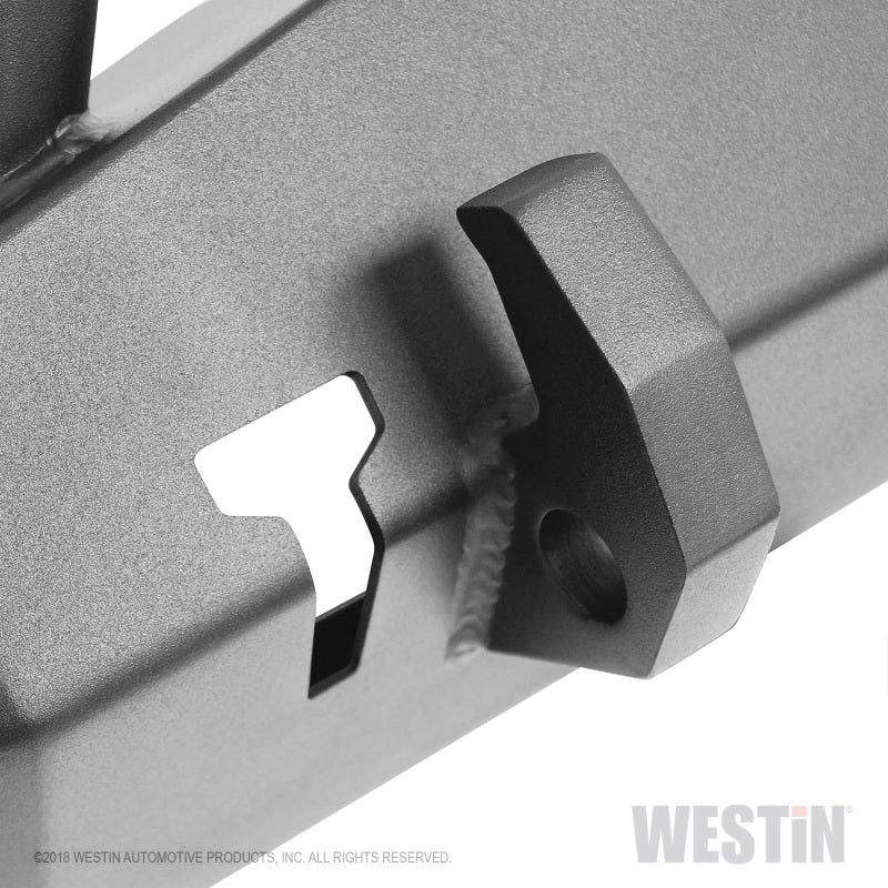 Westin 18-22 Jeep Wrangler JL / 20-22 Gladiator WJ2 Stubby Front Bumper w/Bull Bar - Tex. Blk - GTR Auto