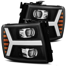 Load image into Gallery viewer, AlphaRex 07-13 Chevy 1500HD PRO-Series Proj Headlight Plank Style Matte Blk w/Activ Light/Seq Signal - GTR Auto