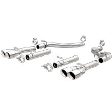 Load image into Gallery viewer, MagnaFlow Axle-Back, SS, 2.5in, Quad Split Rear 3.5in Tip 2015 Dodge Challenger R/T 5.7L - GTR Auto