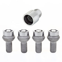 Load image into Gallery viewer, McGard Wheel Lock Bolt Set - 4pk. (Radius Seat) M12X1.5 / 17mm Hex / 20.6mm Shank Length - Chrome - GTR Auto