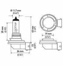 Load image into Gallery viewer, Hella H11 12V 55W PGJ19-2 T4 +50 Performance Halogen Bulb - Pair - GTR Auto