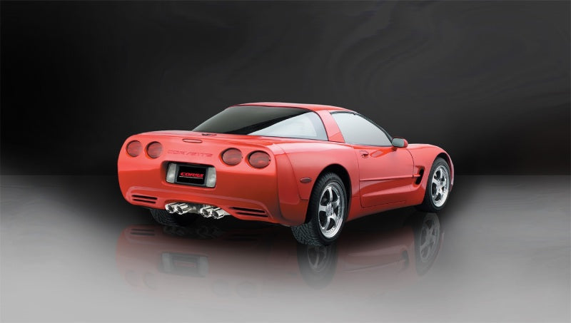 Corsa 1997-2004 Chevrolet Corvette C5 Z06 5.7L V8 Polished Xtreme Axle-Back Exhaust - GTR Auto