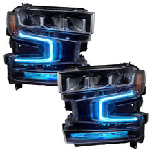 Load image into Gallery viewer, Oracle 19-21 Chevy Silverado 1500 RGB+W Headlight DRL Upgrade Kit - ColorSHIFT 2 - GTR Auto