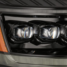 Load image into Gallery viewer, AlphaRex 06-08 Ram 1500HD NOVA LED Proj Headlights Plank Style Alpha Blk w/Seq Signal/DRL/Amber LED