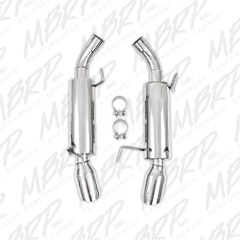 MBRP 05-10 Ford Mustang GT 5.0/Shelby GT500 Dual Mufflers Axle Back Split Rear T304 - GTR Auto