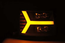 Load image into Gallery viewer, AlphaRex 07-13 Chevy 1500HD NOVA LED Proj Headlights Plank Style Matte Blk w/Activ Light/Seq Signal - GTR Auto