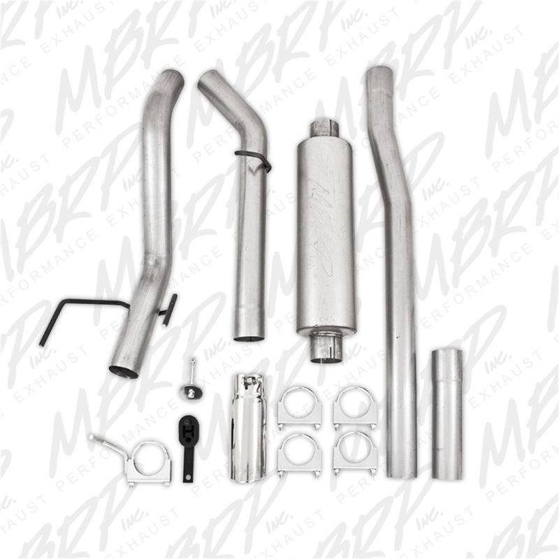 MBRP 06-08 Ram Hemi 1500 Mega Cab 5.7L / 03-13 Ram Hemi 2500/3500 5.7L Alum 3in Cat Back Single Side - GTR Auto