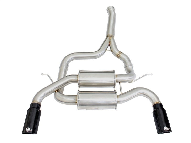 aFe MACHForce XP SS-304 Black Tip 2.5in Dia Axle Back Exhaust 12-15 BMW 335i (F30) 3.0L (t) - GTR Auto