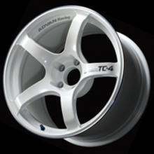 Load image into Gallery viewer, Advan TC4 15x7.0 +42 4x100 Racing White Metallic and Ring Wheel