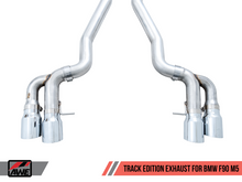 Load image into Gallery viewer, AWE Tuning 18-19 BMW M5 (F90) 4.4T AWD Cat-Back Exhaust - Track Edition (Chrome Silver Tips)