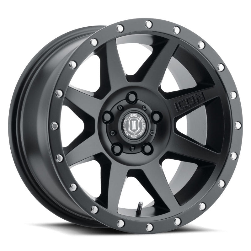 ICON Rebound 17x8.5 5x5.5 0mm Offset 4.75in BS Satin Black Wheel - GTR Auto