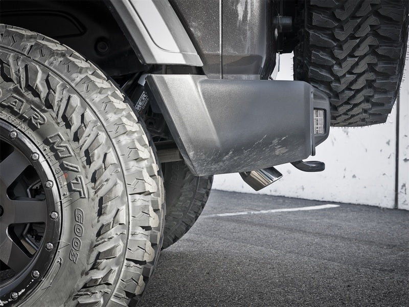 aFe MACH Force-Xp Axle-Back Exhaust System w/Polished Tip 18-20 Jeep Wrangler L4-2.0T / V6-3.6L - GTR Auto
