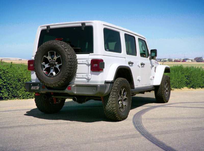 Borla 18-19 Jeep Wrangler JL/JLU 2.0L 4Cyl 2DR/4DR Axle Back Exhaust ATAK w/ 2.5in Tips - Black - GTR Auto