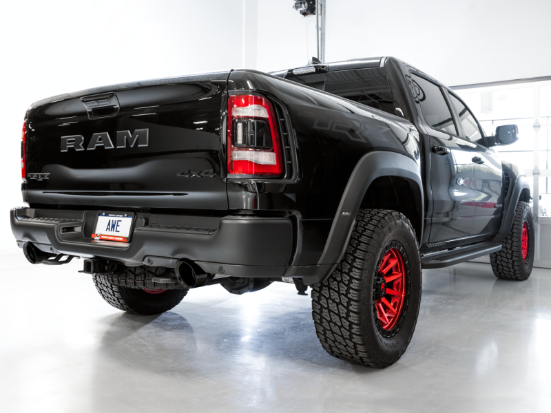 AWE Tuning 2021 RAM 1500 TRX 0FG Cat-Back Exhaust - Diamond Black Tips - GTR Auto