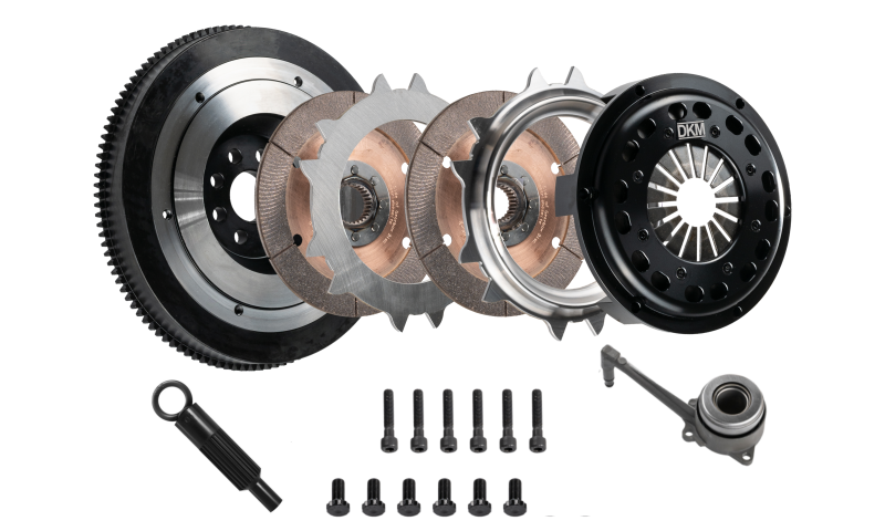 DKM Clutch VW Beetle/Golf/Jetta/Passat 2.0L TDI Twin Disc MR Clutch w/Flywheel (650 ft/lbs Torque) - GTR Auto