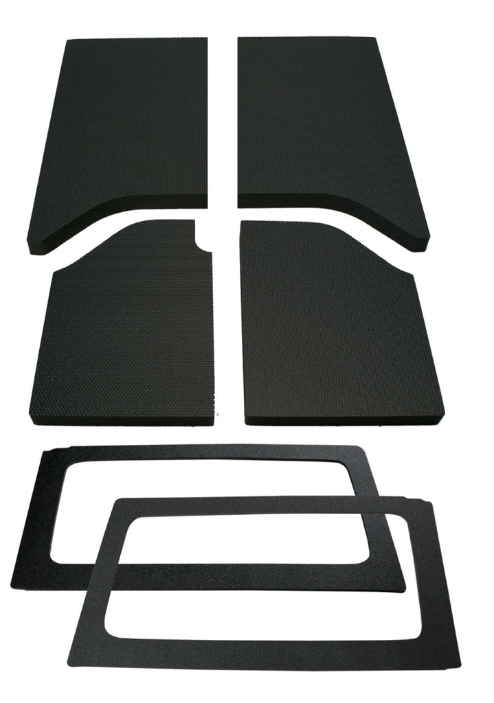 DEI 11-18 Jeep Wrangler JK 2-Door Boom Mat Complete Headliner Kit - 6 Piece - Black - GTR Auto