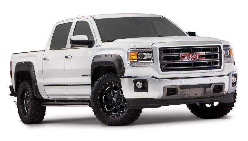 Bushwacker 16-18 GMC Sierra 1500 Pocket Style Flares 4pc - Black - GTR Auto