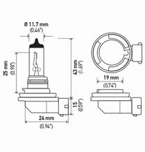 Load image into Gallery viewer, Hella H11 12V 55W PGJ19-2 HP2.0 Performance Halogen Bulb - Pair - GTR Auto