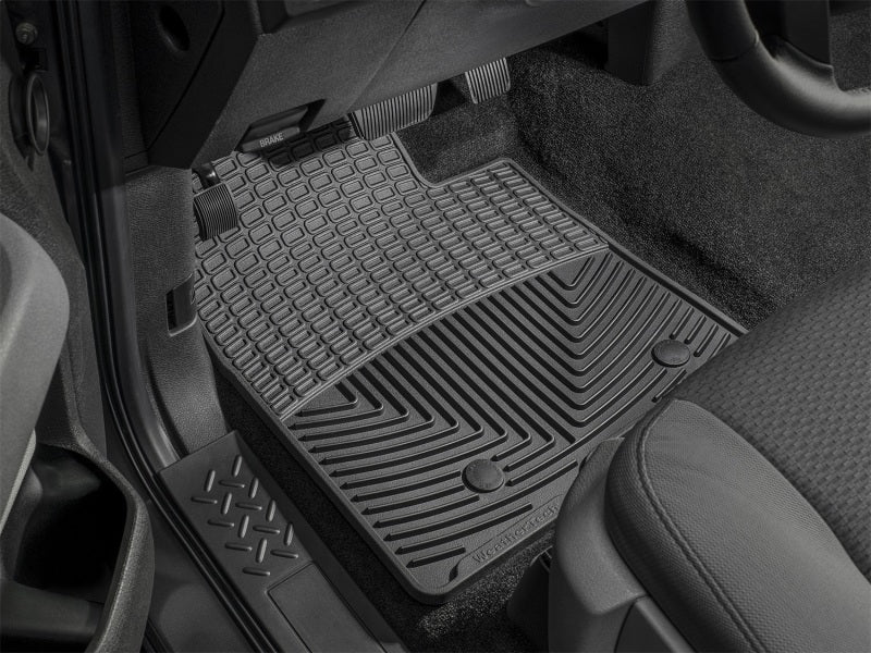 WeatherTech 08-13 Toyota Highlander Front Rubber Mats - Black - GTR Auto