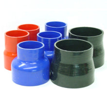 Load image into Gallery viewer, ATP 3.0in to 3.5in Black Re-Inforced Silicone Transition Hose