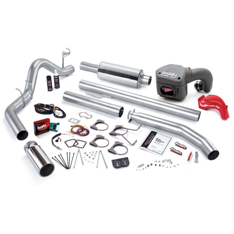 Banks Power 02 Dodge 5.9L 235Hp Ext Cab PowerPack System - SS Single Exhaust w/ Chrome Tip - GTR Auto