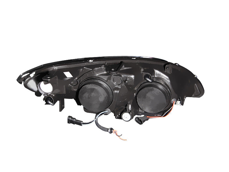 ANZO 2004-2005 Honda Civic Projector Headlights w/ Halo Black - GTR Auto