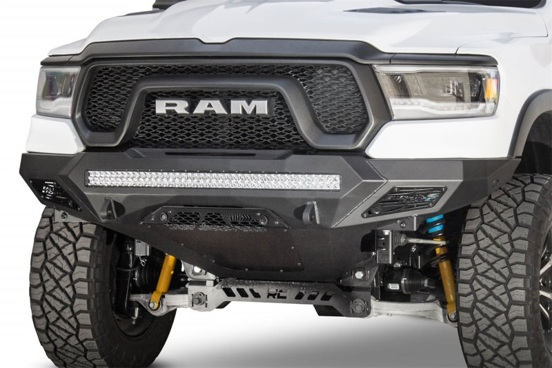 Addictive Desert Designs 2019 Ram Rebel 1500 Stealth Fighter Fr Bumper w/Parking Sensor Cutouts - GTR Auto