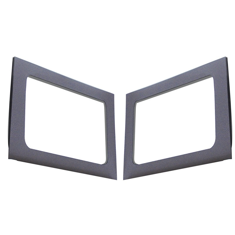 DEI 11-18 Jeep Wrangler JK 4-Door Boom Mat Rear Side Window Trim - 2 Piece - Gray - GTR Auto