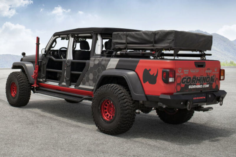 Go Rhino 20-22 Jeep Gladiator JT/16-22 Toy. Tacoma/05-21 Nssn Frontier XRS Cross Bars Kit - Tex. Blk - GTR Auto