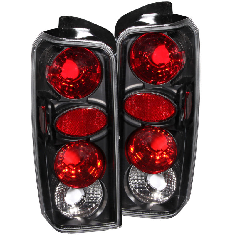 ANZO 1997-2001 Jeep Cherokee Taillights Black - GTR Auto