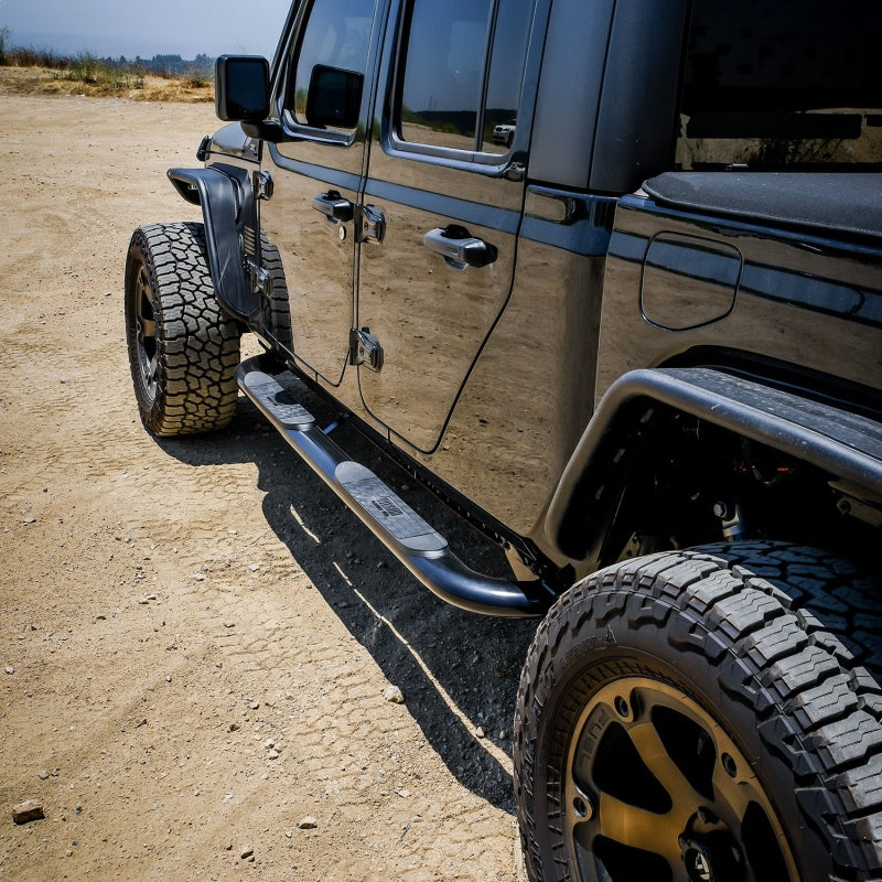 Westin 2020 Jeep Gladiator Platinum 4 Oval Nerf Step Bars - Black - GTR Auto