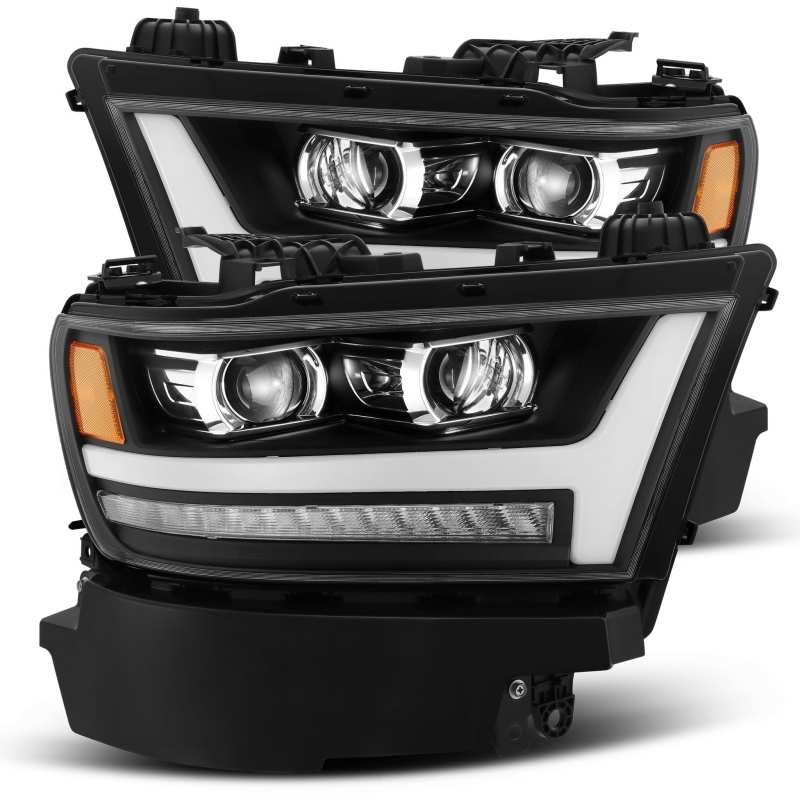 AlphaRex 19-20 Ram 1500HD PRO-Series Proj Headlight Plnk Style Blk w/Activ Light/Seq Signal/Plnk DRL - GTR Auto