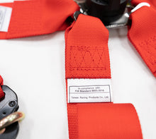 Load image into Gallery viewer, NRG FIA 6pt 2in. Shoulder Belt for HANS Device/ Rotary Cam Lock Buckle/ 3in. Waist Belt - Red - GTR Auto
