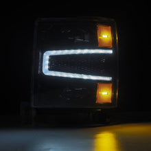 Load image into Gallery viewer, AlphaRex 14-15 Chevy 1500 PRO-Series Projector Headlights, Alpha-Black w/ Sequential Signal &amp;  DRL - GTR Auto
