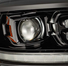 Load image into Gallery viewer, AlphaRex 09-18 Dodge Ram 2500HD LUXX LED Proj Headlights Plank Style Black w/Seq Signal/Smoked DRL - GTR Auto