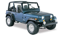 Load image into Gallery viewer, Bushwacker 87-95 Jeep Wrangler Cutout Style Flares 4pc Cutting Optional Not Renegade - Black - GTR Auto