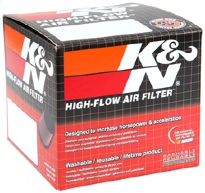 K&N Filter Universal Rubber Filter 2 1/4 inch Flange 3 1/2 inch OD 4 inch Height RU-0600