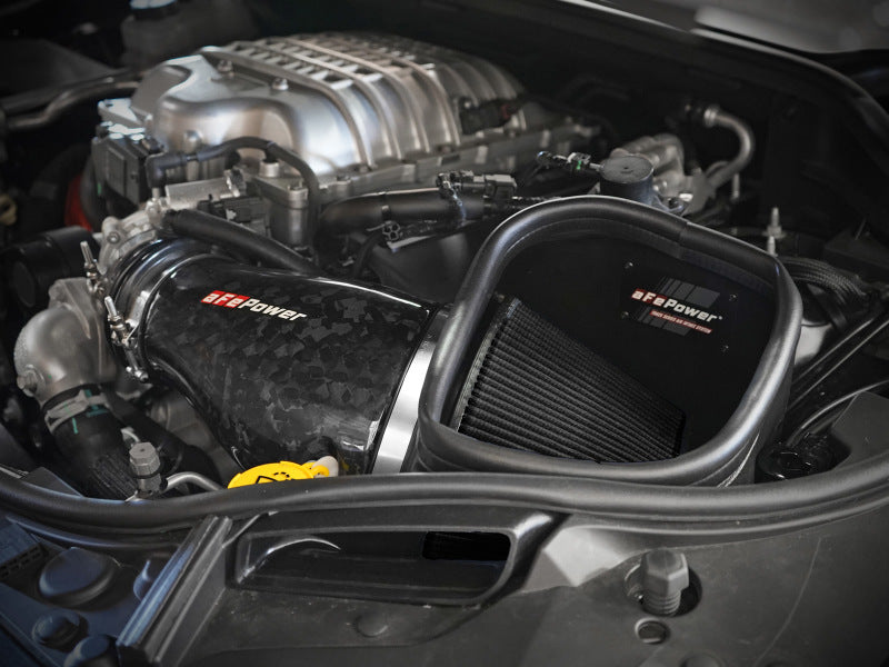 aFe 2021 Dodge Durango SRT Hellcat Track Series Carbon Fiber Cold Air Intake System w/ Pro 5R Filter - GTR Auto
