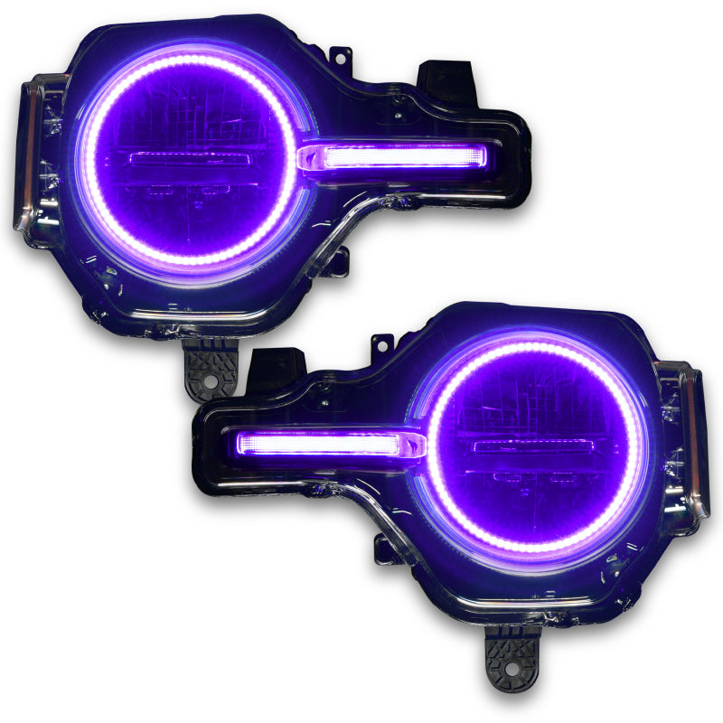 Oracle 2122 Ford Bronco Headlight Halo Kit w/DRL Bar  Base Headlights w/Simple Control