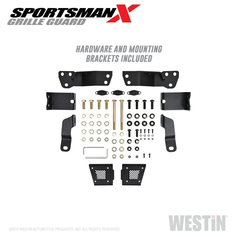 Westin 16-18 Chevy Silverado 1500 Sportsman X Grille Guard - Textured Black - GTR Auto
