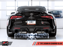 Load image into Gallery viewer, AWE Tuning 2020 Toyota Supra A90 Non-Resonated Touring Edition Exhaust - 5in Diamond Black Tips