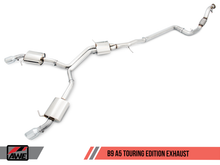 Load image into Gallery viewer, AWE Tuning Audi B9 A5 Touring Edition Exhaust Dual Outlet - Diamond Black Tips (Includes DP) - GTR Auto