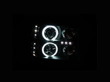 Load image into Gallery viewer, ANZO 2007-2013 GMC Sierra 1500 Projector Headlights w/ Halo Black
