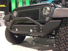 Load image into Gallery viewer, Iron Cross 07-18 Jeep Wrangler JK Stubby Base Front Bumper w/Bar - Matte Black