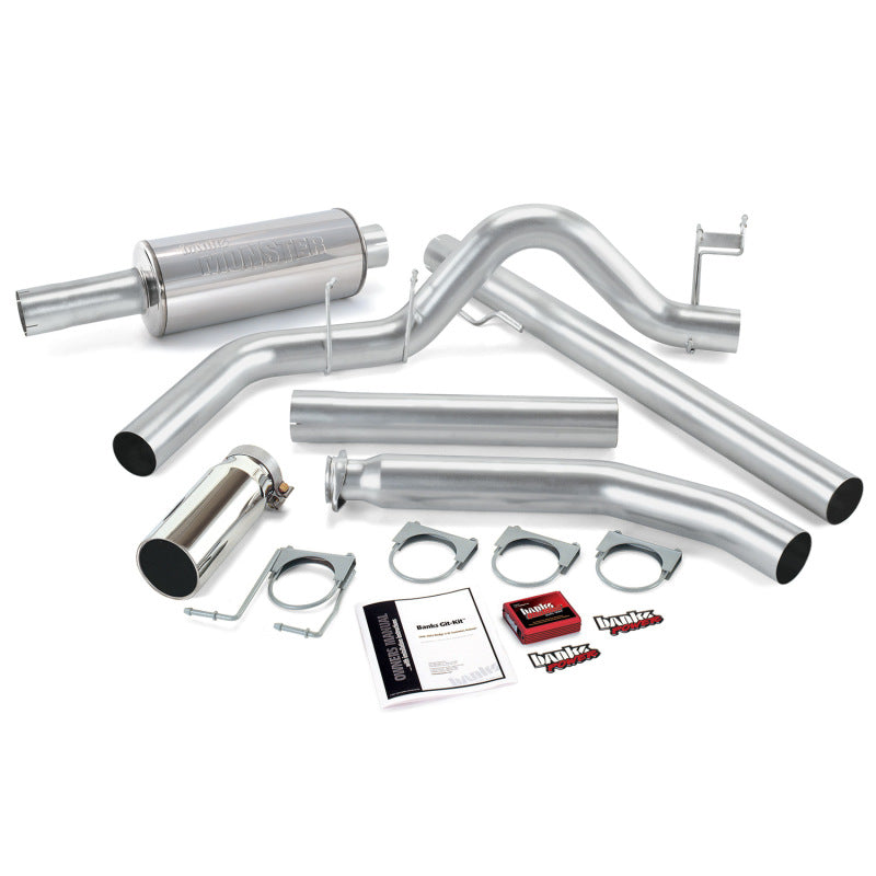 Banks Power 01 Dodge 5.9L Std Cab Git-Kit - SS Single Exhaust w/ Chrome Tip - GTR Auto