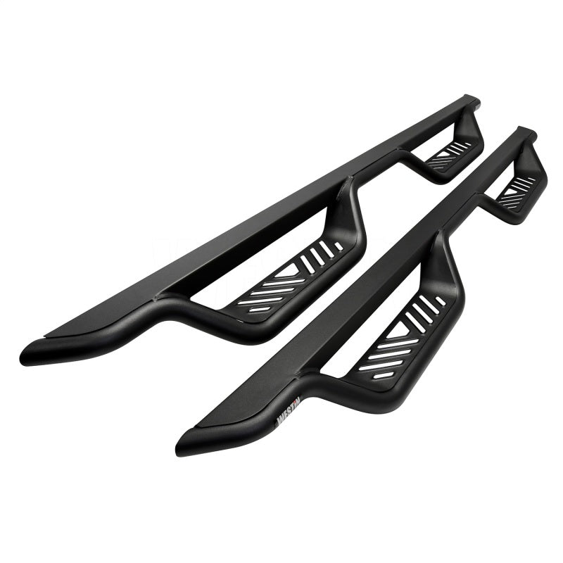 Westin 15-22 Chevrolet Colorado / GMC Canyon Crew Cab Outlaw Nerf Step Bars - Textured Black - GTR Auto