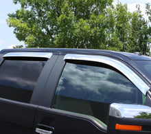 Load image into Gallery viewer, AVS 15-18 Chevy Silverado 2500 Crew Cab Ventvisor Front &amp; Rear Window Deflectors 4pc - Chrome - GTR Auto